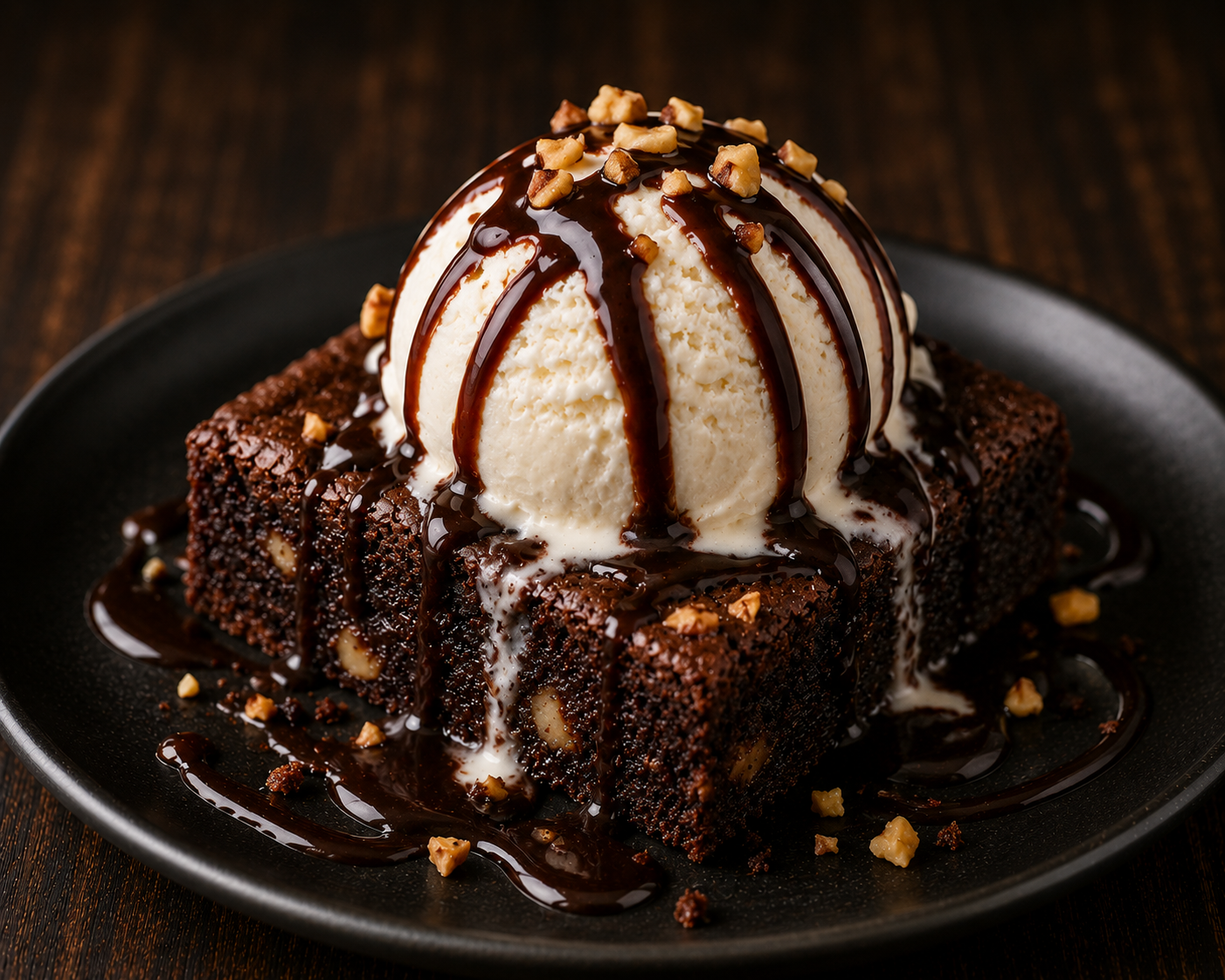 Brownie with Ice Cream