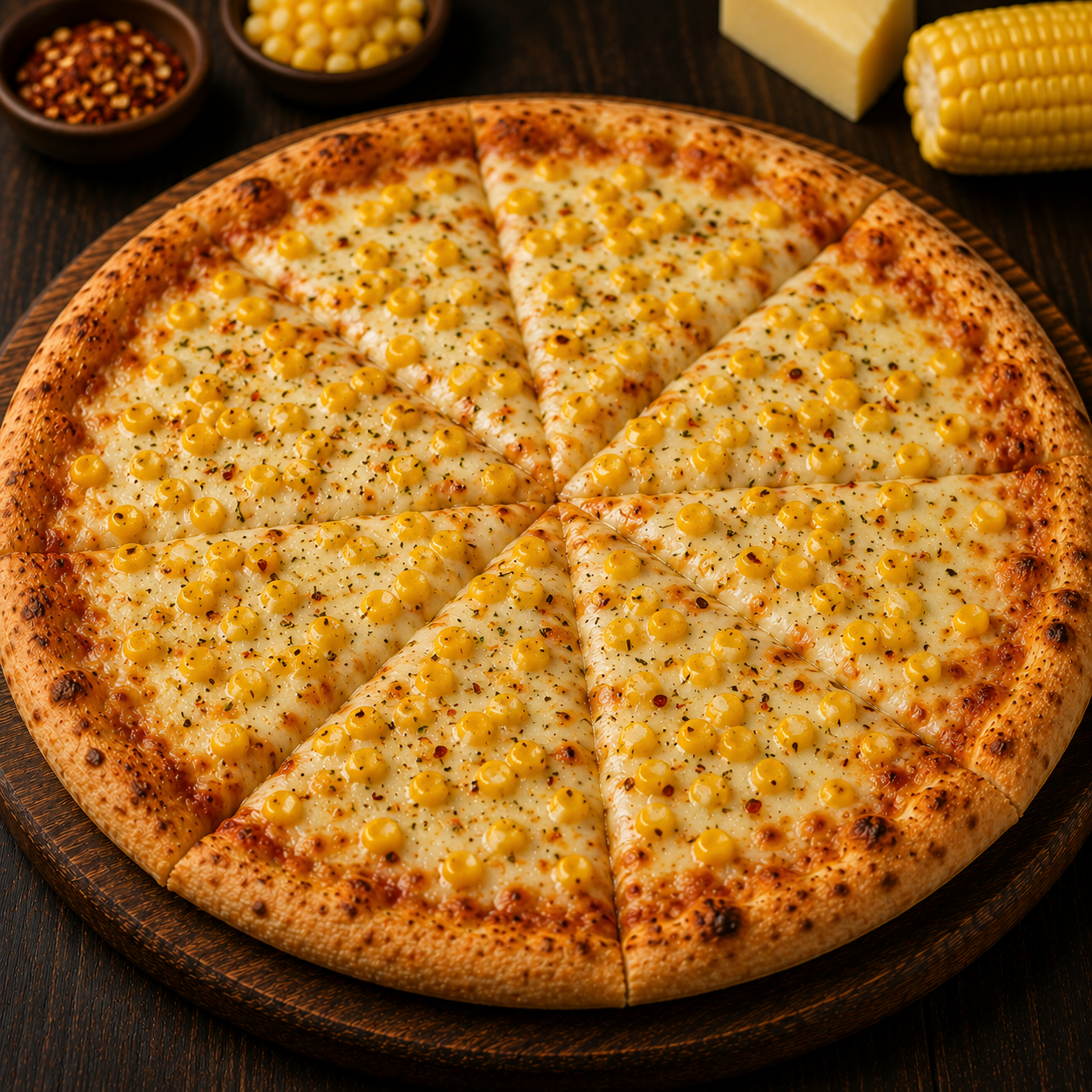 Corn & Cheese Pizza