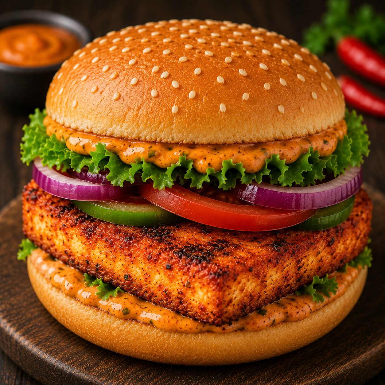 Paneer Peri Peri Burger