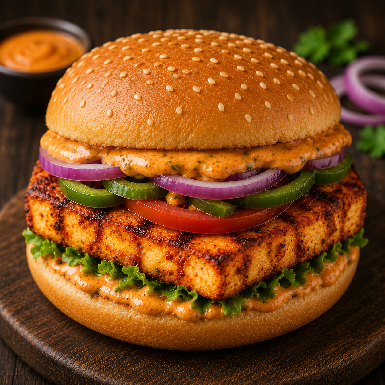 Paneer Tikka Burger
