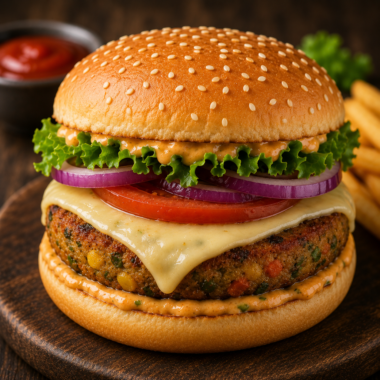 Veg Cheese Burger